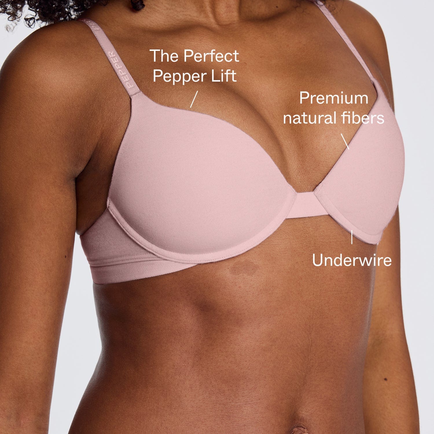 Supima® Cotton Lift Up Bra Ballet - Image 3