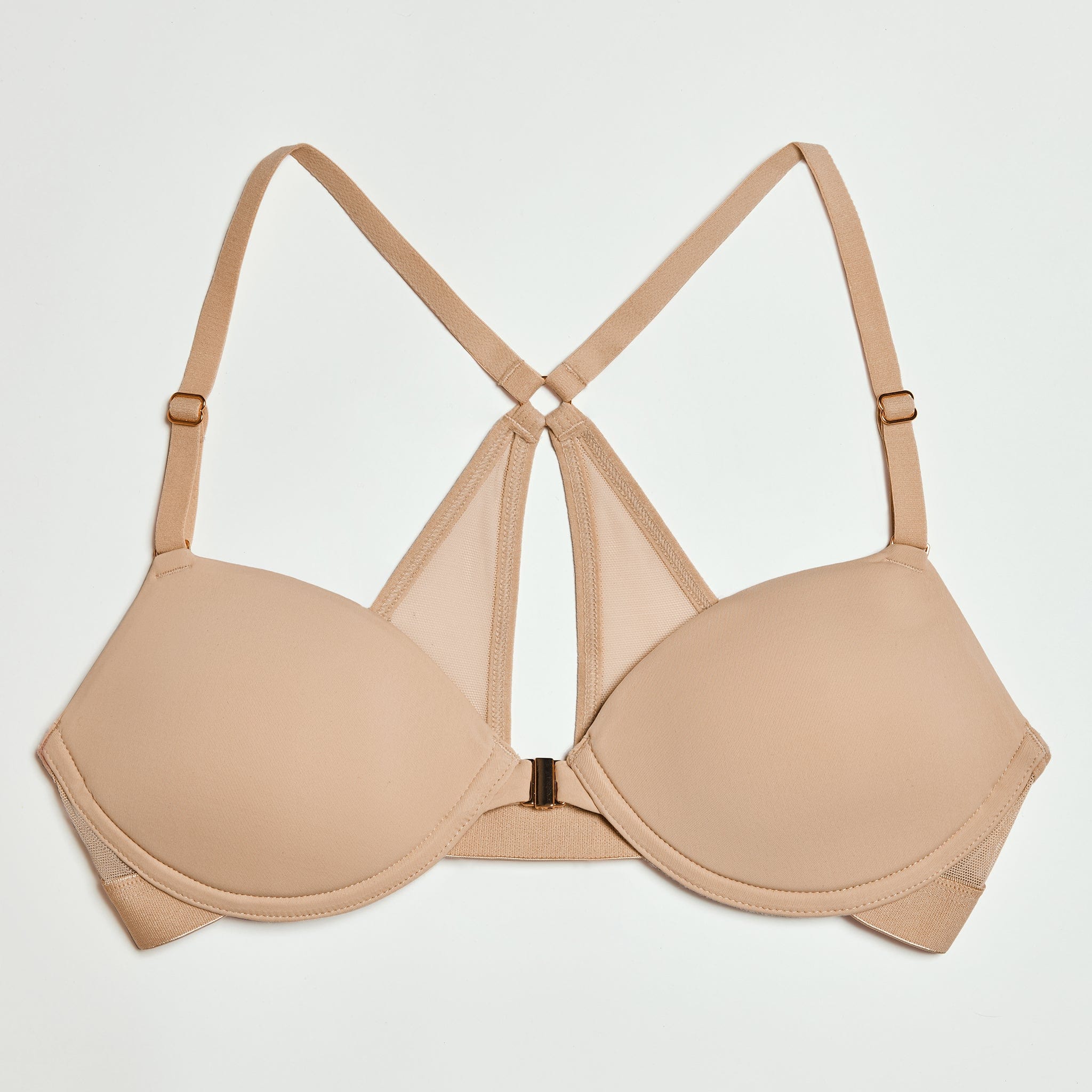 Demi Racerback T-Shirt Bra Fawn - Image 8