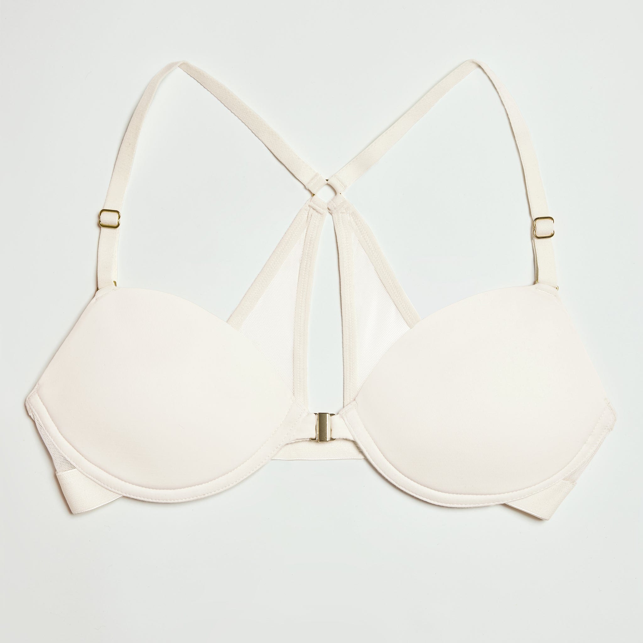 Demi Racerback T-Shirt Bra Ecru - Image 8