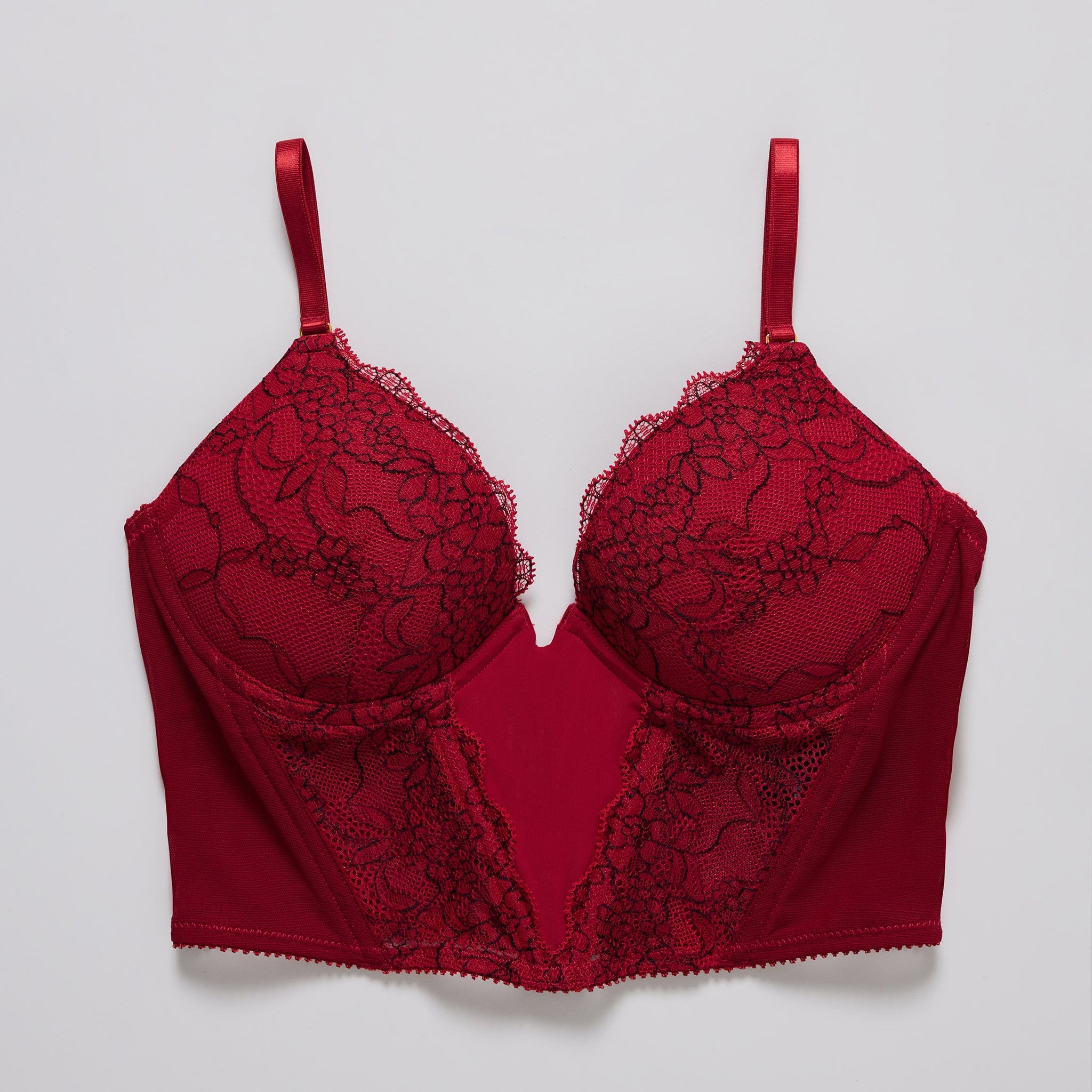 Lace Lift Up Corset Top Scarlet Two-Tone - Image 8