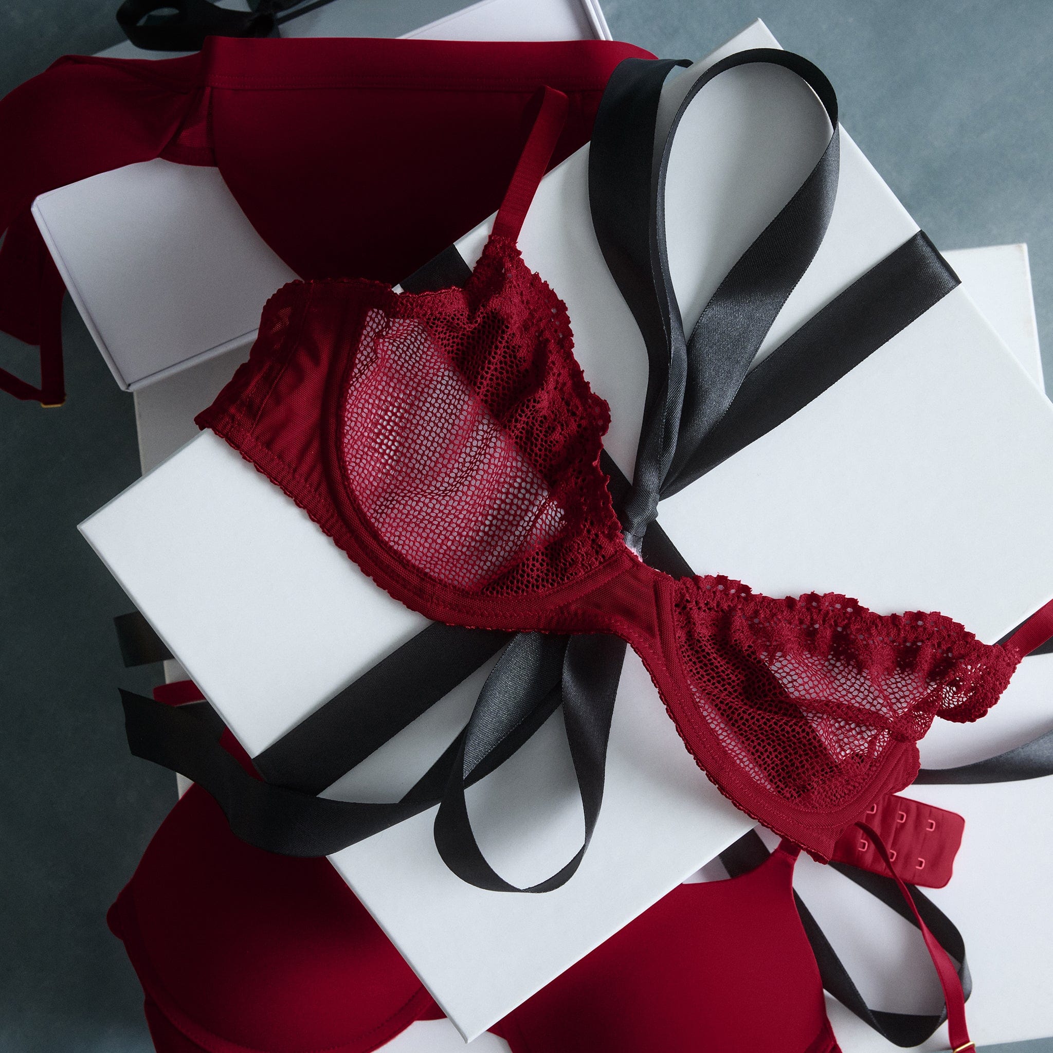 Signature Unlined Demi Bra Scarlet - Image 6