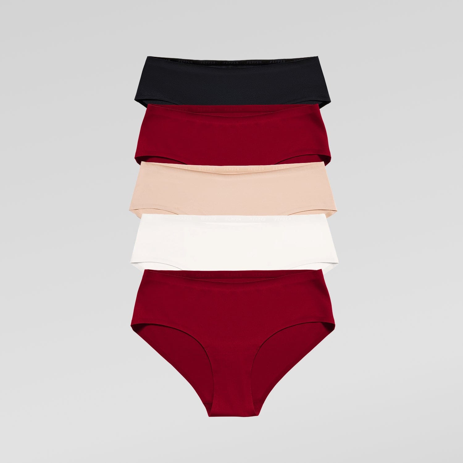 Simply Smooth No Show Hiphugger 5 Pack