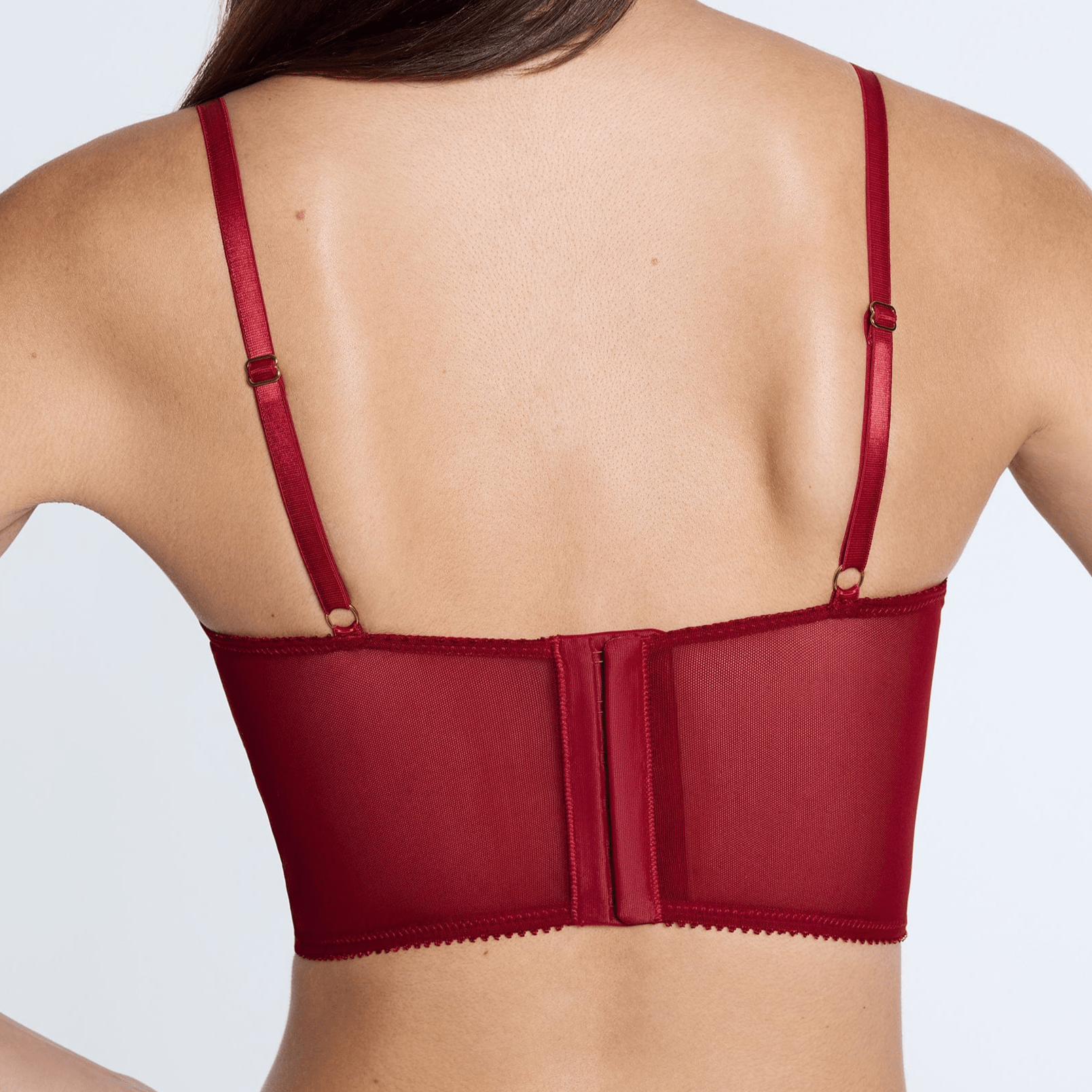 Lace Lift Up Corset Top Scarlet Two-Tone - Image 3