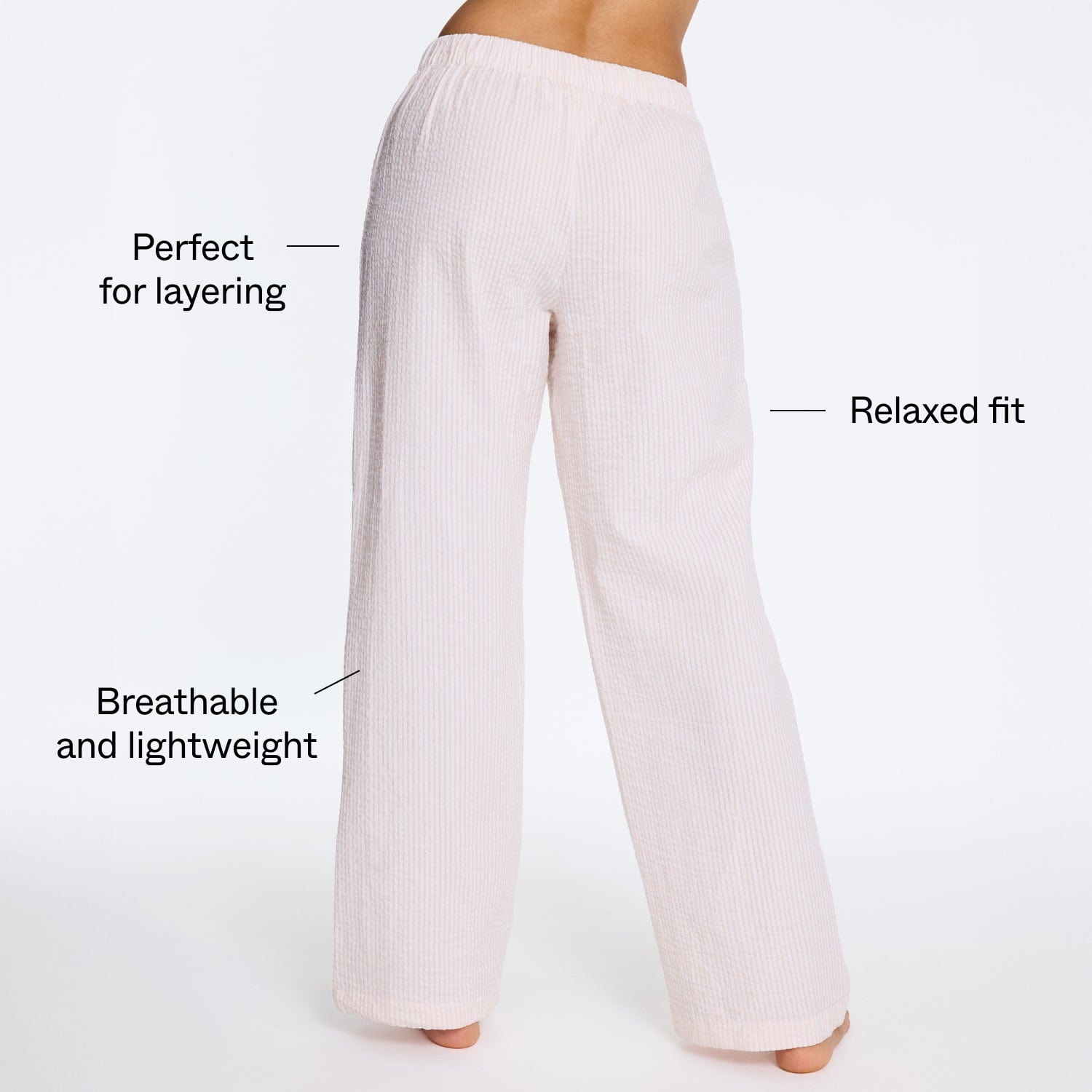 Cotton Lounge Pant Ballet Stripe - Image 5