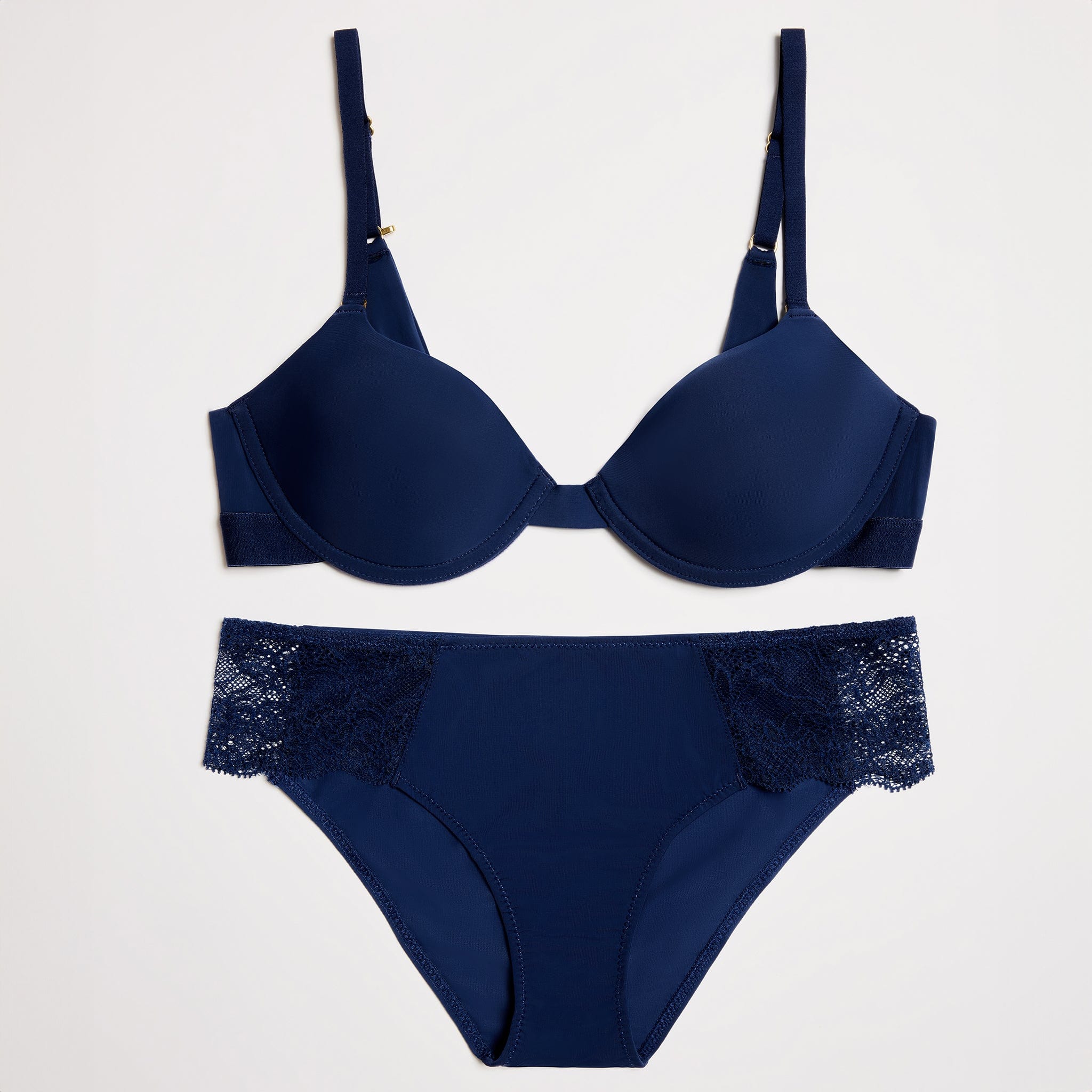 Demi T-Shirt Bra Navy - Image 10