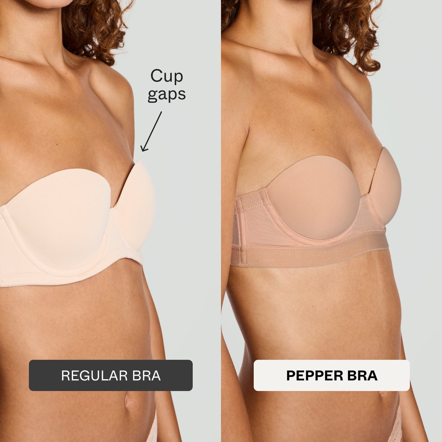MVP Multiway Strapless Bra Sand - Image 3
