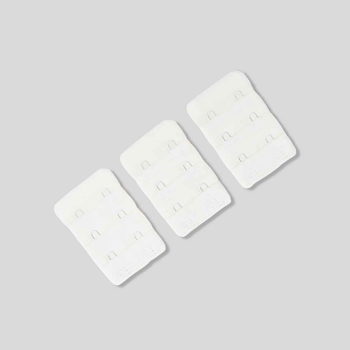 Two-Hook Pepper Bra Extenders 3 Pack Ecru