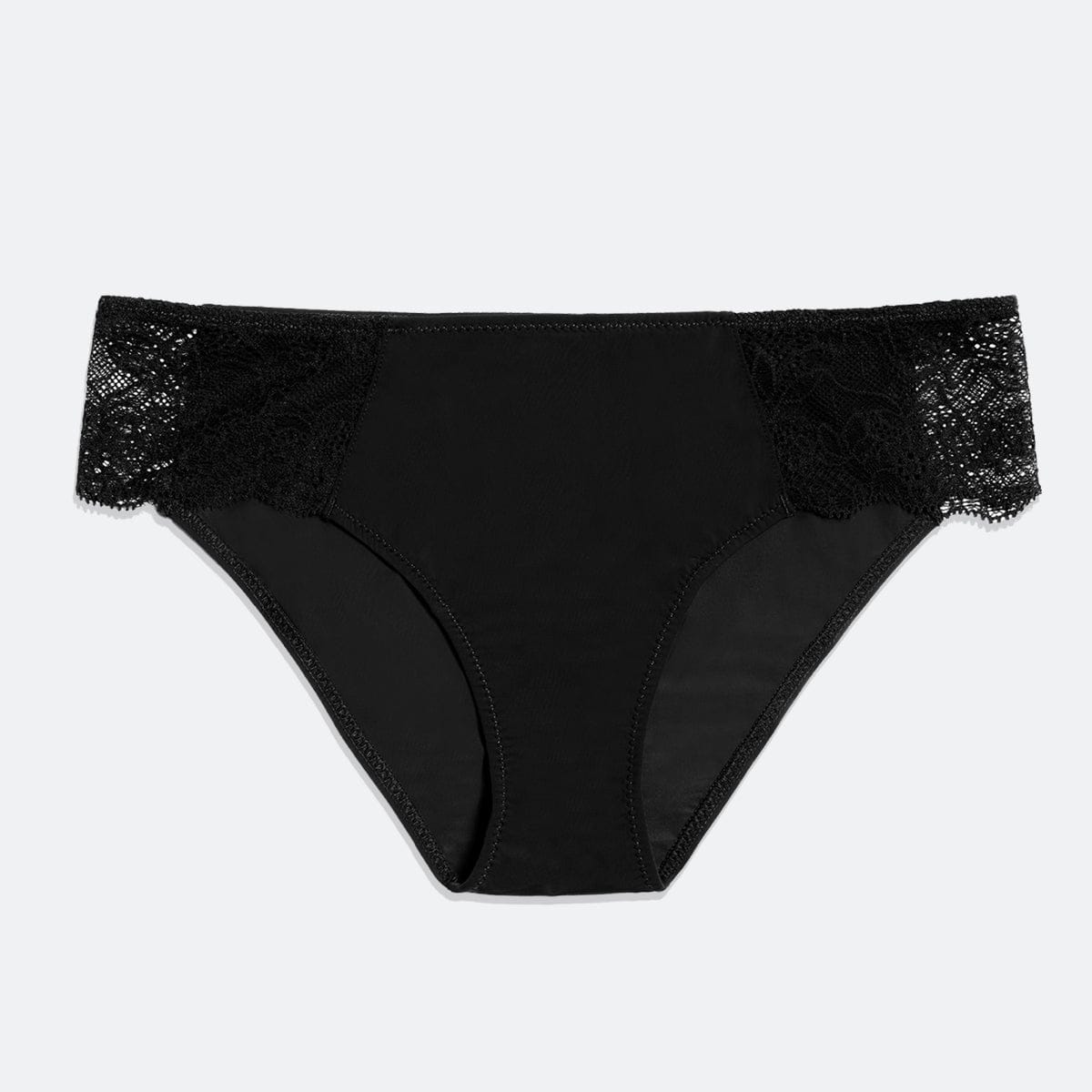 Smooth Fine Lace Bikini Black - Image 5