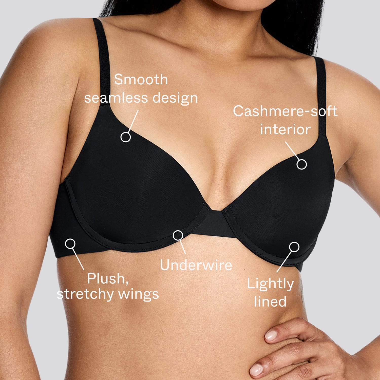 Simply Smooth T-Shirt Bra Black - Image 2