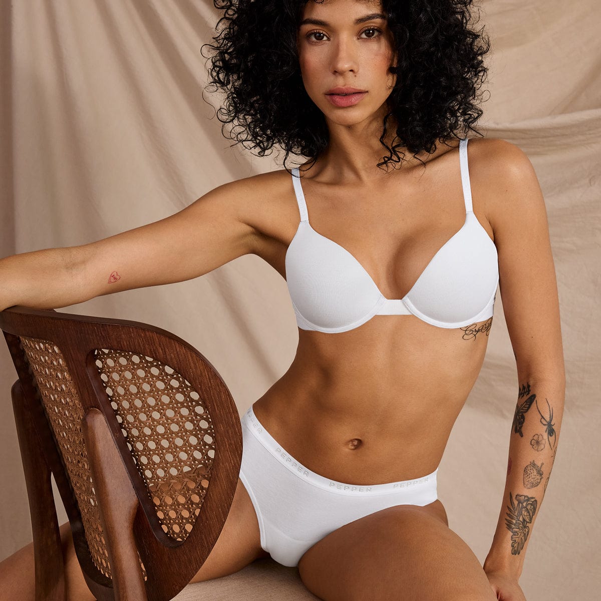 Supima® Cotton Bikini White - Image 5