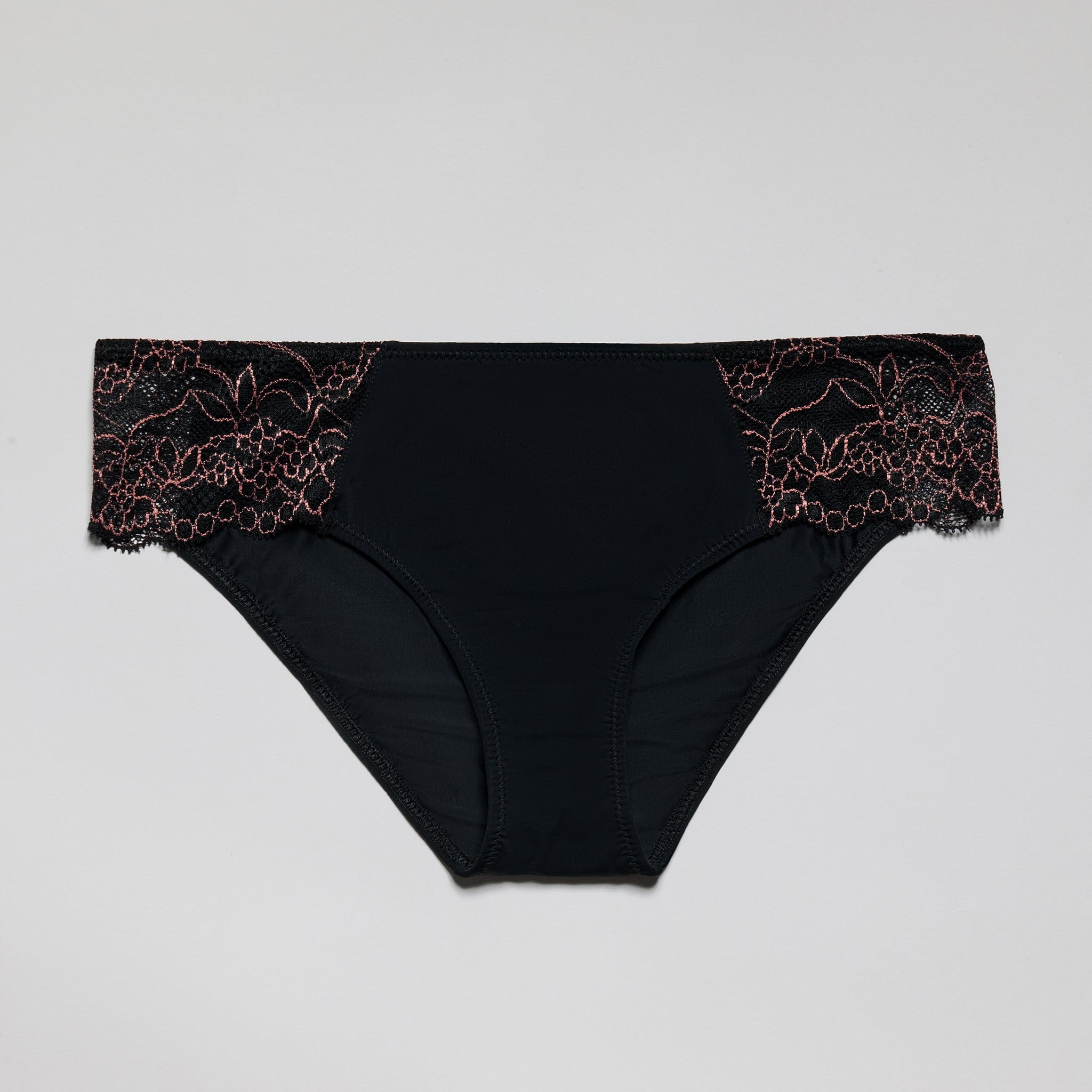 Smooth Lace Bikini Black Two-Tone - Image 7