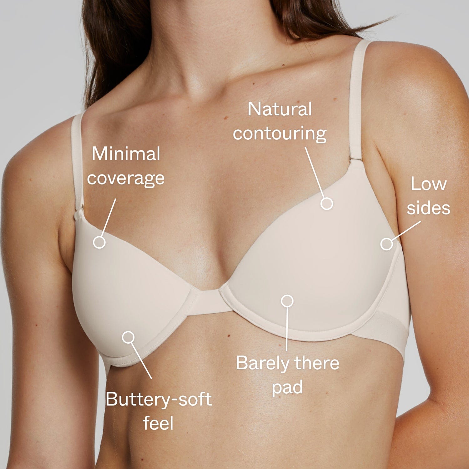 Demi T-Shirt Bra Buff - Image 5